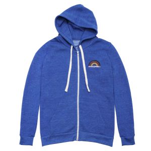 Everyone Rainbow Embroidered Zip Hoodie