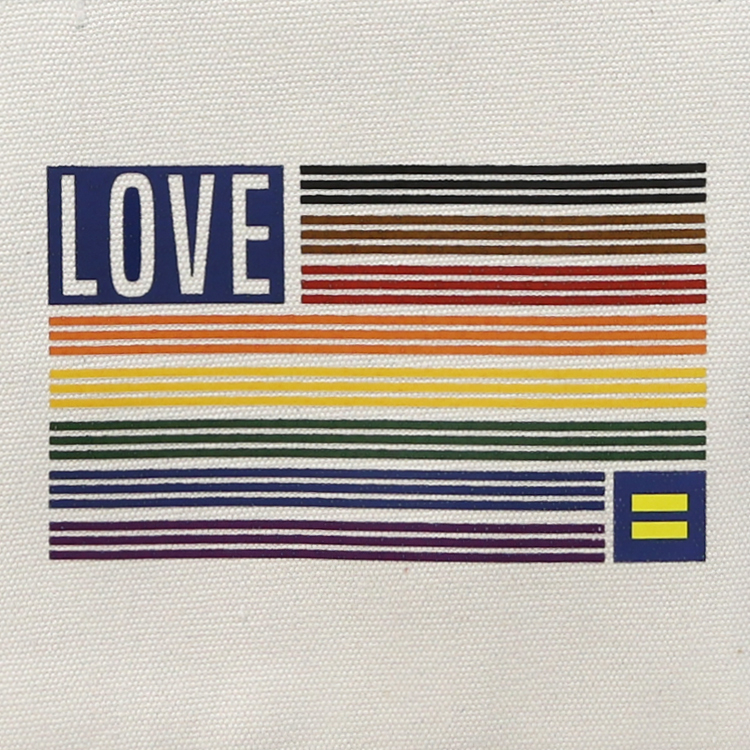 Love Rainbow Flag Beach Tote Bag